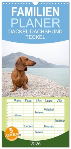 Familienplaner 2026 - DACKEL DACHSHUND TECKEL 2026 mit 5 Spalten (Wandkalender, 21 cm x 45 cm), CALVENDO: Mit dem Dackel durch's Jahr (CALVENDO Tiere) Familienplaner 2026 - DACKEL DACHSHUND TECKEL 2026 mit 5 Spalten (Wandkalender, 21 cm x 45 cm), CALVENDO: Mit dem Dackel durch's Jahr (CALVENDO Tiere)
