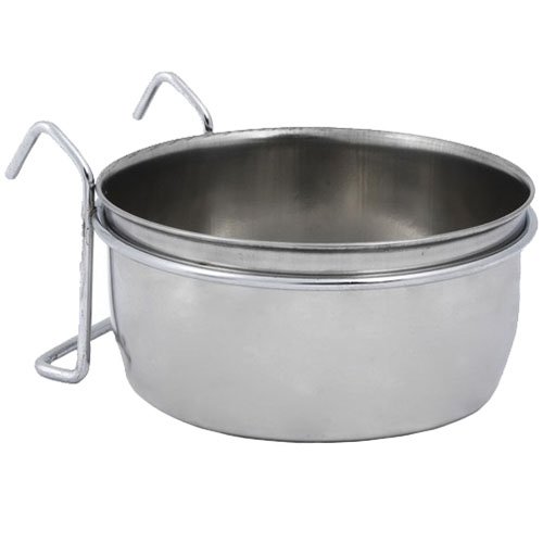 Nobby Edelstahlnapf mit Befestigung Ring mit Haken 12,5 cm 0,60 ltr Nobby Edelstahlnapf mit Befestigung Ring mit Haken 12,5 cm 0,60 ltr
