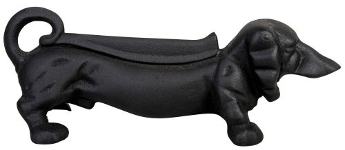 Schuhschaber, Schuhabstreifer, Dackel, Gußeisen, schwarz, Maße 32,2 x 12,5 x 12,2 cm Schuhschaber, Schuhabstreifer, Dackel, Gußeisen, schwarz, Maße 32,2 x 12,5 x 12,2 cm