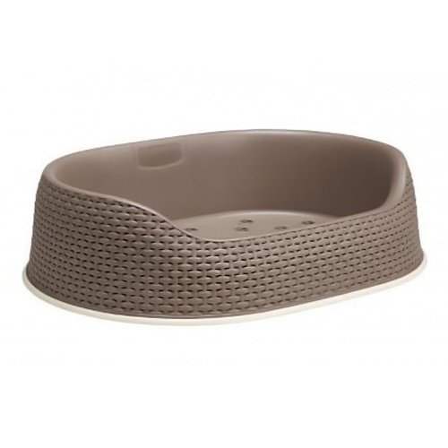 Curver 00612-P16-00 Hundekorb 68 x 50 x 17 cm in mokka Curver 00612-P16-00 Hundekorb 68 x 50 x 17 cm in mokka