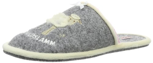 Adelheid Unschuldslamm Filzpantoffel, Farbe:mausgrau, Größe:38/39