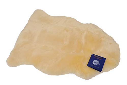 Reissner Lammfelle BABY-MEDLAM-95 medizinisch gegerbtes echtes Merino Lammfell Naturform waschbar Länge 95cm+ Farbe med.
