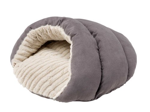HUNTER BRIGHTON Katzenhöhle, Katzenbett, Schlafplatz für Katzen, weich, kuschelig, 45 x 45 cm, grau HUNTER BRIGHTON Katzenhöhle, Katzenbett, Schlafplatz für Katzen, weich, kuschelig, 45 x 45 cm, grau