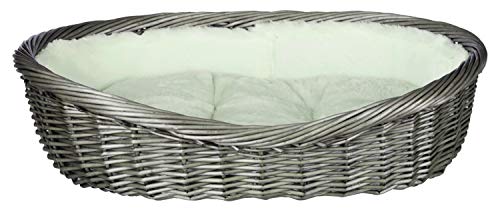 Trixie 28201 Weidenkorb mit Bezug und Kissen, 50 cm, grau Trixie 28201 Weidenkorb mit Bezug und Kissen, 50 cm, grau