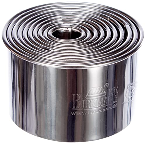 RBV Birkmann, 143906, Easy Baking, Ausstechformen-Set Kreis, Edelstahl, 10-teilig RBV Birkmann, 143906, Easy Baking, Ausstechformen-Set Kreis, Edelstahl, 10-teilig