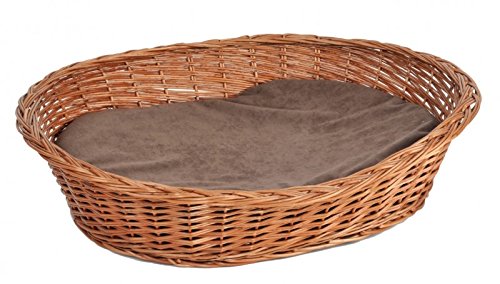 Lycce Ruhekorb für kleine Hunde und Katzen mit Kissen Weide 107cm x 74cm x 30cm Lycce Ruhekorb für kleine Hunde und Katzen mit Kissen Weide 107cm x 74cm x 30cm