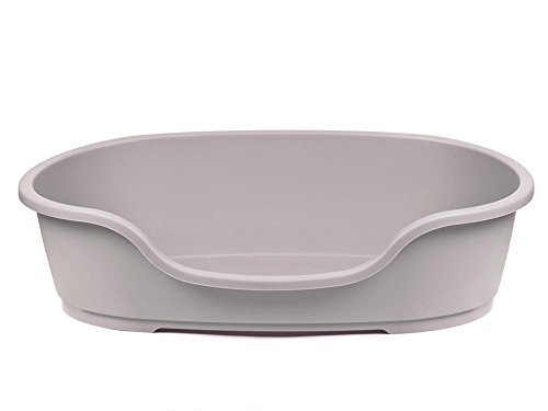 adena Hundekorb Kunststoff 71 cm graubeige