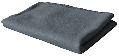 KiGATEX Polar-Fleecedecke Oeko-TEX Standard 100 Zertifiziert - Pflegeleichte Decke für Innen & Außen - Tagesdecke, Sommerdecke, Sofadecke, Kuscheldecke aus Fleece - 130 x 160 cm - Grau