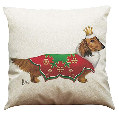 Nunbee Kissenbezug Creative Design Dackel-2 Drucken bettwäsche Platz Hochwertiges Dekorative Akzente Setzen Fall Sofa zierkissen Autodekoration, Dackel5 45 * 45cm