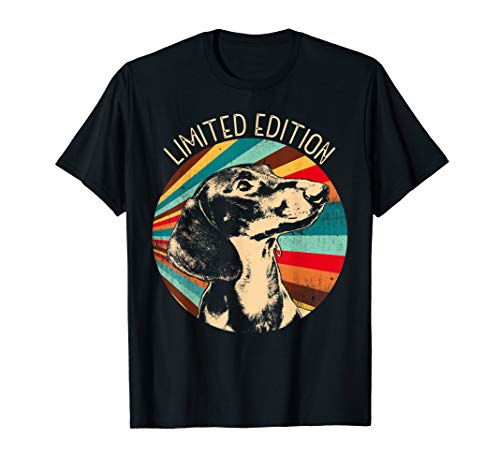 Retro Dackel T-Shirt Damen & Herren Retro Dackel T-Shirt Damen & Herren