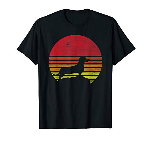 Retro Dackel Silhouette T-Shirt Retro Dackel Silhouette T-Shirt