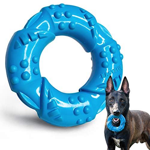EASTBLUE Hunde-Kauknochen-Spielzeug für Aggressive Kauer: Besonders zäher Naturkautschuk, Welpen Kauspielzeug, langlebig und nahezu unverwüstlich für mittlere und große Rassen EASTBLUE Hunde-Kauknochen-Spielzeug für Aggressive Kauer: Besonders zäher Naturkautschuk, Welpen Kauspielzeug, langlebig und nahezu unverwüstlich für mittlere und große Rassen