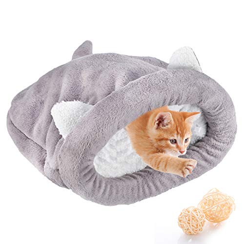 Haokaini Fleece Weiche Katze Schlafsack Erwärmung Waschbare Haustierbetten Kuschelsack Decke Matte Katzen Hunde Nest Höhlenhaus Gemütlich Bedeckt Kitty Welpenbett (Grau M) Haokaini Fleece Weiche Katze Schlafsack Erwärmung Waschbare Haustierbetten Kuschelsack Decke Matte Katzen Hunde Nest Höhlenhaus Gemütlich Bedeckt Kitty Welpenbett (Grau M)