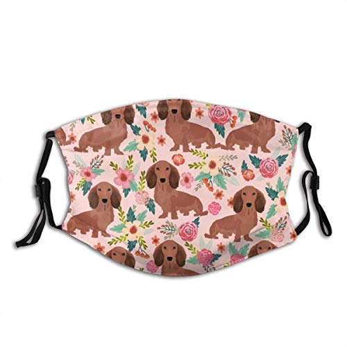 Unisex Stoff Mas-Ke Mit Filter Dackel FloralDogs Doxies Nette Doxie Weiner HundeNiedliche Hunde Blumen Design, Gesicht schützen Mas-Ke Bandana Unisex Stoff Mas-Ke Mit Filter Dackel FloralDogs Doxies Nette Doxie Weiner HundeNiedliche Hunde Blumen Design, Gesicht schützen Mas-Ke Bandana
