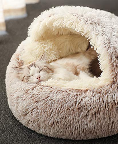 BoruisX Katzenschlafsack, Plüsch-Katzenbett, Decke, selbstwärmend, Katzensack, Haustierzelt, Höhle, weich, rutschfest, waschbares Katzenbett,Kaffee(Plüsch)-50cm BoruisX Katzenschlafsack, Plüsch-Katzenbett, Decke, selbstwärmend, Katzensack, Haustierzelt, Höhle, weich, rutschfest, waschbares Katzenbett,Kaffee(Plüsch)-50cm