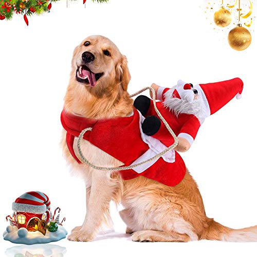 WELLXUNK® Hunde Weihnachtskostüm, Haustier Hund Katze Weihnachten Kleidung, Santa Outfit für Hund Katze, Hundeweihnachts Mantel, Haustier Kleidung für für Weihnachten, Party, Geburtstag (S) WELLXUNK® Hunde Weihnachtskostüm, Haustier Hund Katze Weihnachten Kleidung, Santa Outfit für Hund Katze, Hundeweihnachts Mantel, Haustier Kleidung für für Weihnachten, Party, Geburtstag (S)