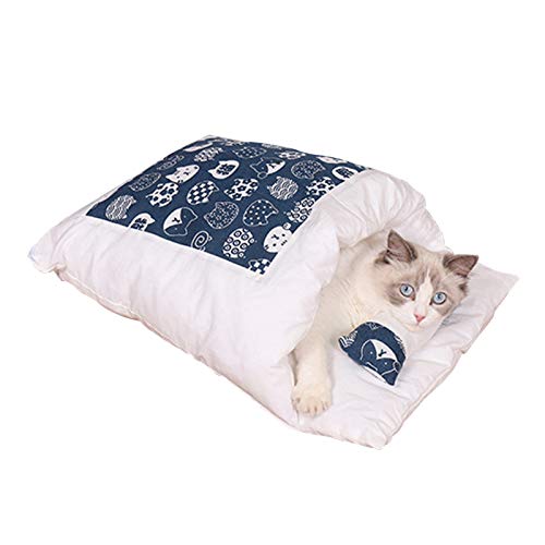 An-self Katzenschlafsack Katzenbett Winter Geschlossen Abnehmbare Katzenhöhle Warm Kuschelsack für Katzen und Welpen An-self Katzenschlafsack Katzenbett Winter Geschlossen Abnehmbare Katzenhöhle Warm Kuschelsack für Katzen und Welpen