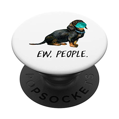 DACKEL mit Gesichtsmaske Mundschutz Hund EW PEOPLE PopSockets PopGrip: Ausziehbarer Sockel und Griff für Handys/Tablets mit Tauschbarem Top DACKEL mit Gesichtsmaske Mundschutz Hund EW PEOPLE PopSockets PopGrip: Ausziehbarer Sockel und Griff für Handys/Tablets mit Tauschbarem Top