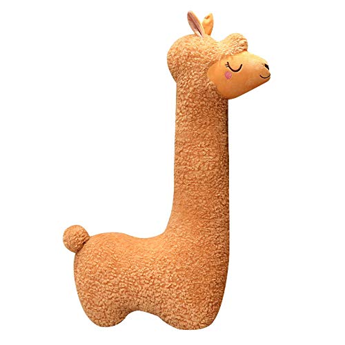 Alpaka Stofftier Plüschtier, Niedliches Tier Kissen, Süße Weiche Kuscheltier Plüsch Spielzeug, Dekoration Plüschkissen Schlafkissen Für Sofa Kinderzimmer, Geschenke Für Baby Kinder Damen-Braun||130CM Alpaka Stofftier Plüschtier, Niedliches Tier Kissen, Süße Weiche Kuscheltier Plüsch Spielzeug, Dekoration Plüschkissen Schlafkissen Für Sofa Kinderzimmer, Geschenke Für Baby Kinder Damen-Braun||130CM
