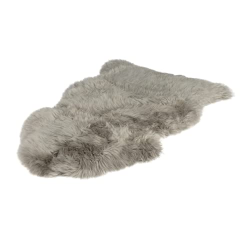 Naturally Sheepskins großer Schafffell Teppich, 100-110 cm ca., echte Schafwolle, ökologischer Herstellung, Bettvorleger, Wohnaccessoire (Grau) Naturally Sheepskins großer Schafffell Teppich, 100-110 cm ca., echte Schafwolle, ökologischer Herstellung, Bettvorleger, Wohnaccessoire (Grau)