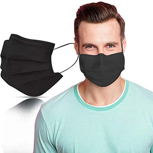 SYMTEX 50 Stück Schwarze Medizinisch Chirurgische Masken Type IIR Norm EN 14683 zertifizierte CE Mundschutzmasken OP Maske 3-lagig Mundschutz Gesichtsmaske Einwegmaske mund und nasenschutz SYMTEX 50 Stück Schwarze Medizinisch Chirurgische Masken Type IIR Norm EN 14683 zertifizierte CE Mundschutzmasken OP Maske 3-lagig Mundschutz Gesichtsmaske Einwegmaske mund und nasenschutz
