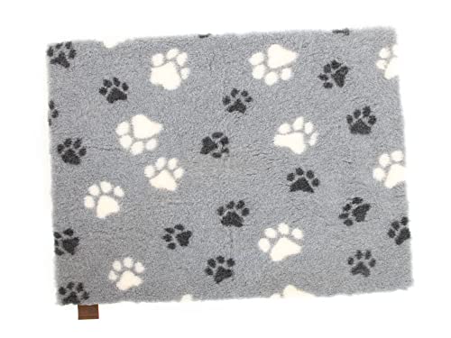 Vetbed Isobed SL grau weiße Pfoten 75 x 100cm Vetbed Isobed SL grau weiße Pfoten 75 x 100cm