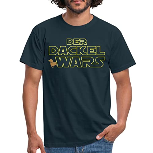 Spreadshirt Der Dackel Wars Geschenk Hundebesitzer Dackelfan Männer T-Shirt, XL