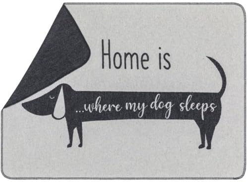 David Fussenegger Hundedecke 'Dackel Home is...' 70 x 90 cm Filz David Fussenegger Hundedecke 'Dackel Home is...' 70 x 90 cm Filz