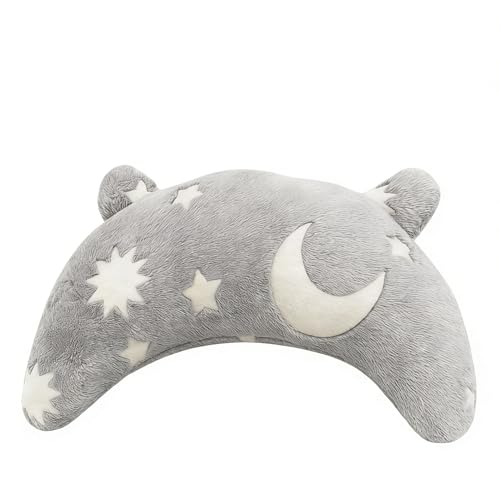 KbouZgxa Kissen Hund, Kuschelkissen für Hundehalter, Entspannungskissen mit Mondmotiv, Weiches Hundekissen für Zuhause, Maße 25x15x5 cm